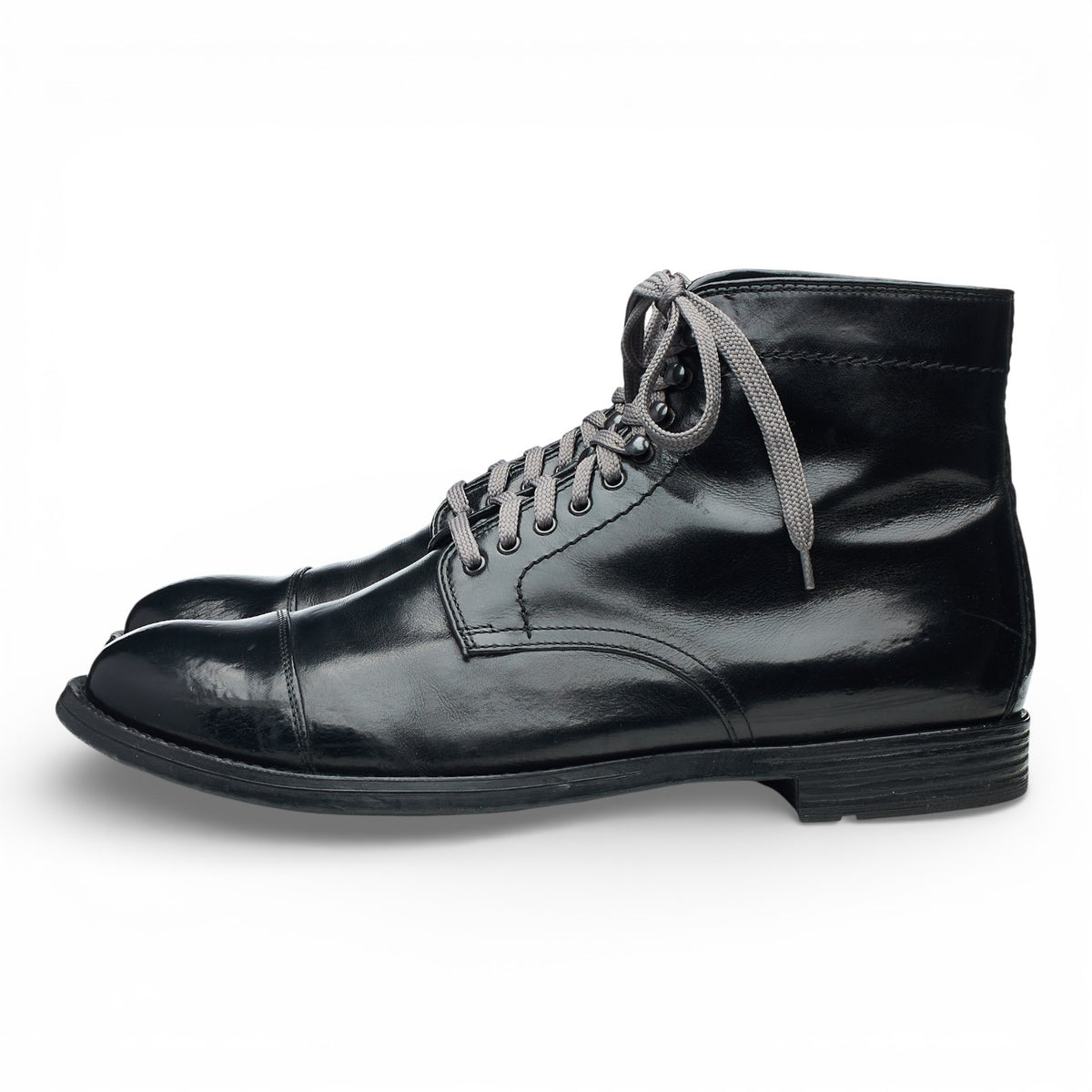 'Mavic 008' Black Leather Boots UK UK 9.5 EU 43.5