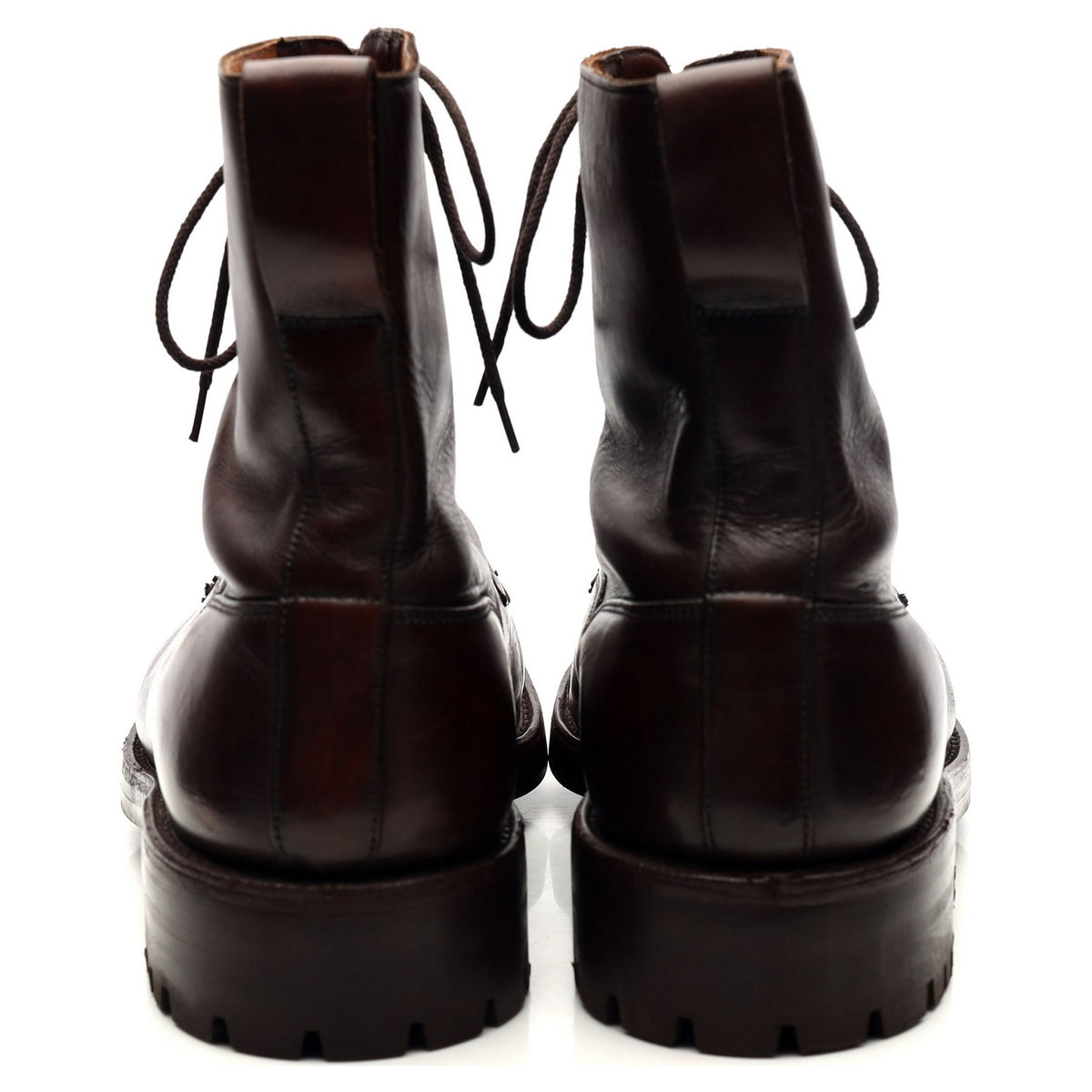 &#39;Snowdon&#39; Dark Brown Leather Veldtschoen Boots UK 11.5 E