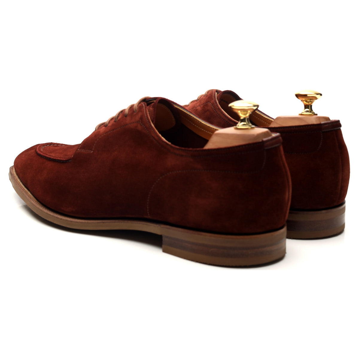 &#39;Dover&#39; Clove Red Suede Derby UK 10.5 E
