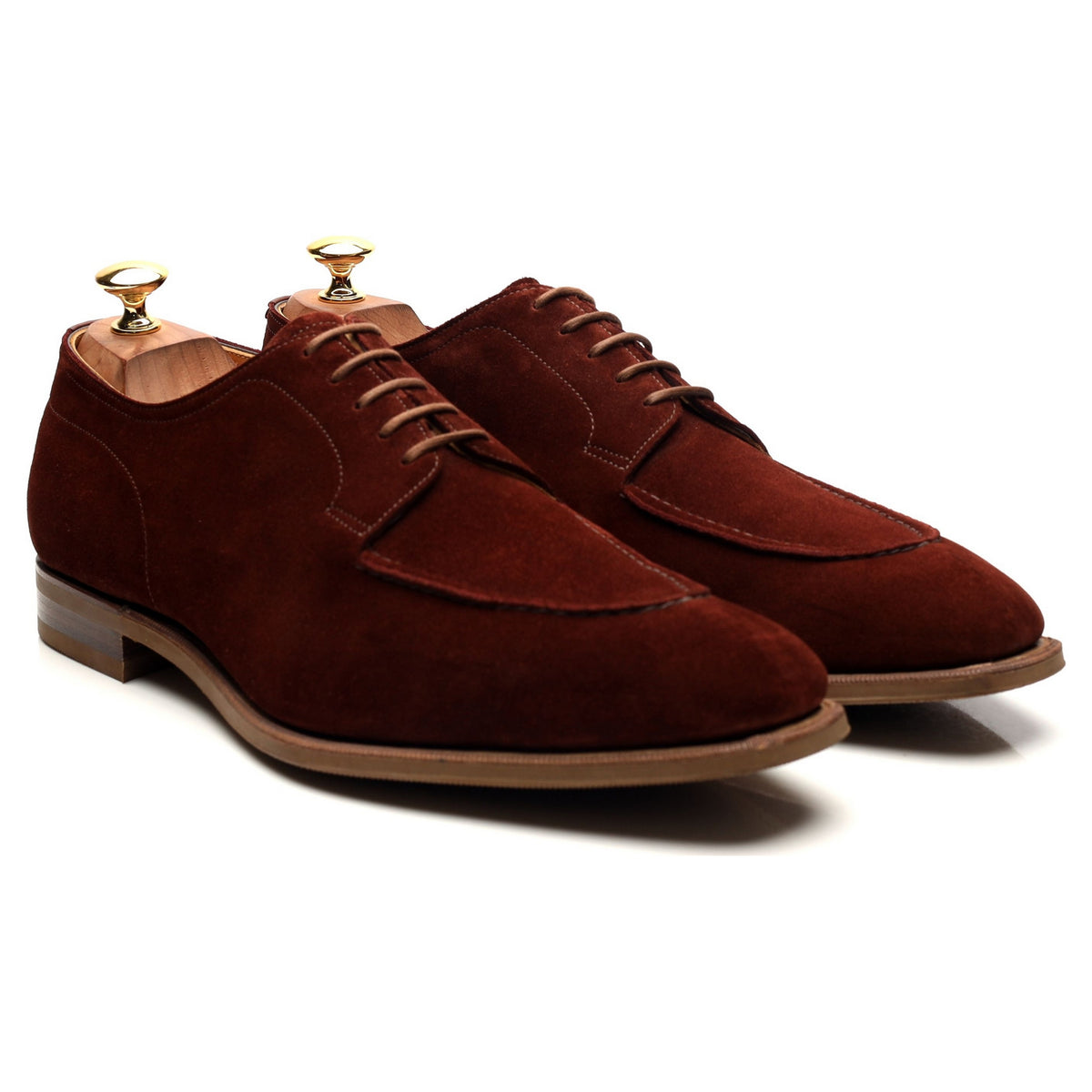 &#39;Dover&#39; Clove Red Suede Derby UK 10.5 E