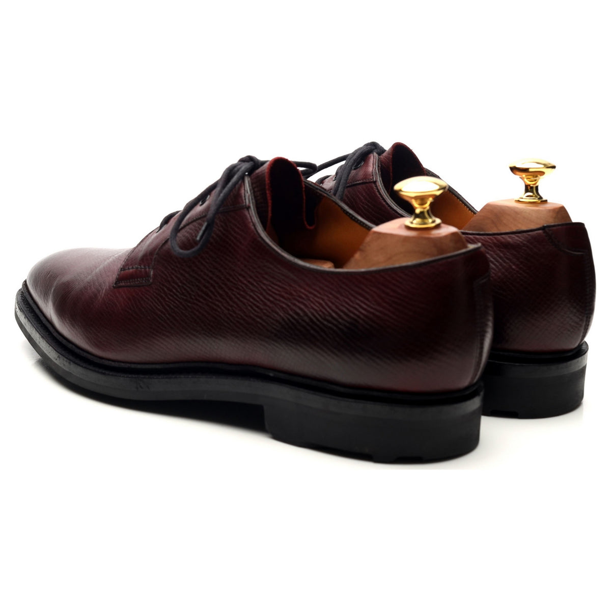 'Caudale' Burgundy Leather Derby UK 9 E - Abbot's Shoes