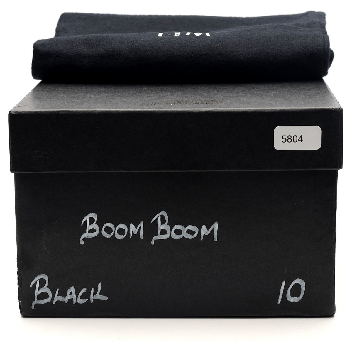 &#39;Boom Boom&#39; Black Leather Derby UK 10
