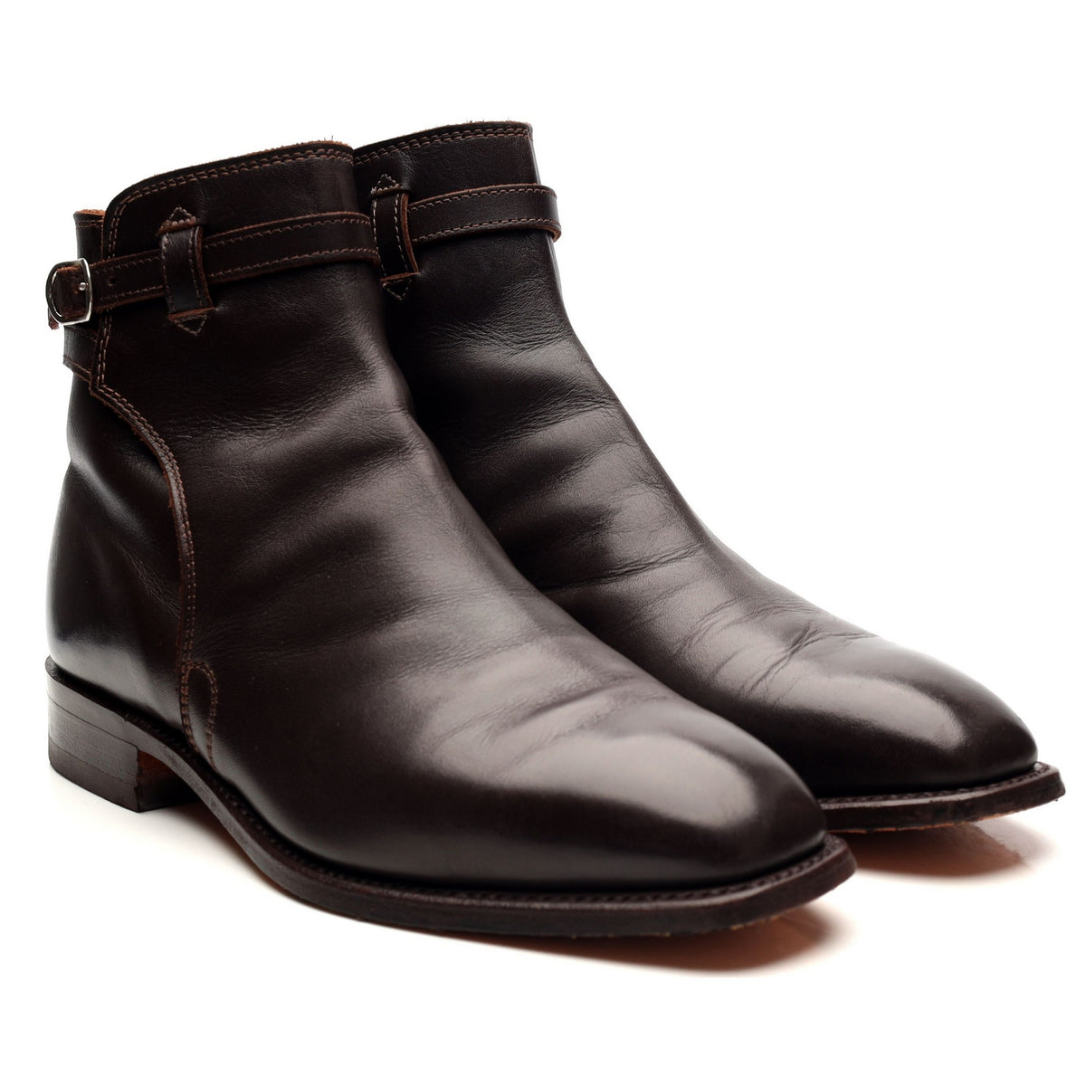 &#39;Stockman&#39; Dark Brown Leather Jodhpur Boots UK 9 G