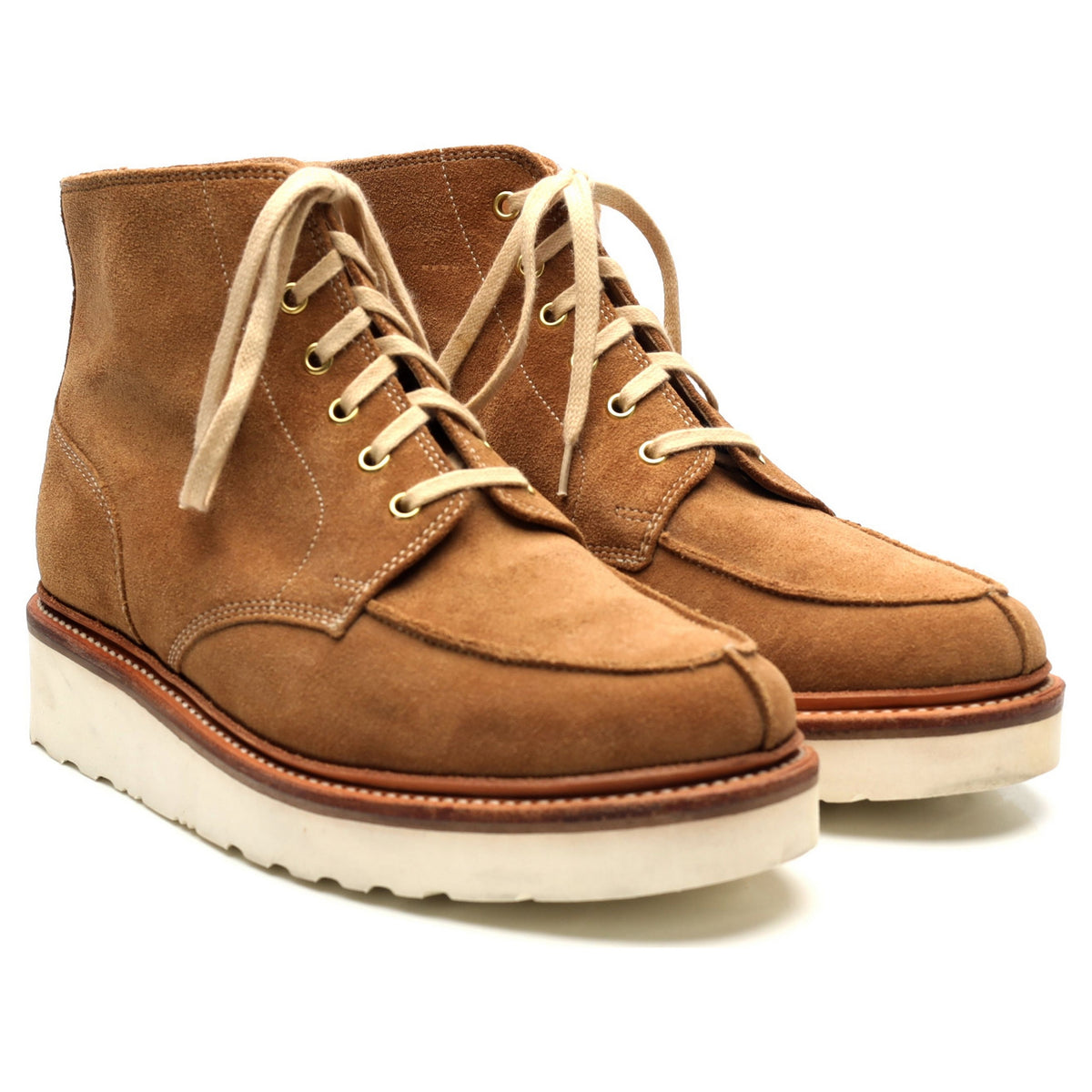 &#39;Buster&#39; Tan Brown Suede Boots UK 6 G