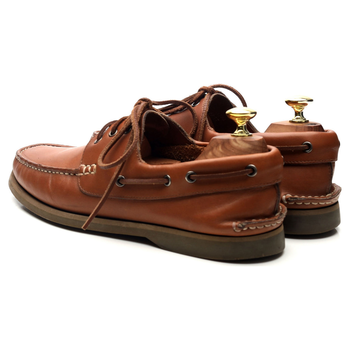 Brown Leather Boat Shoes UK 7.5