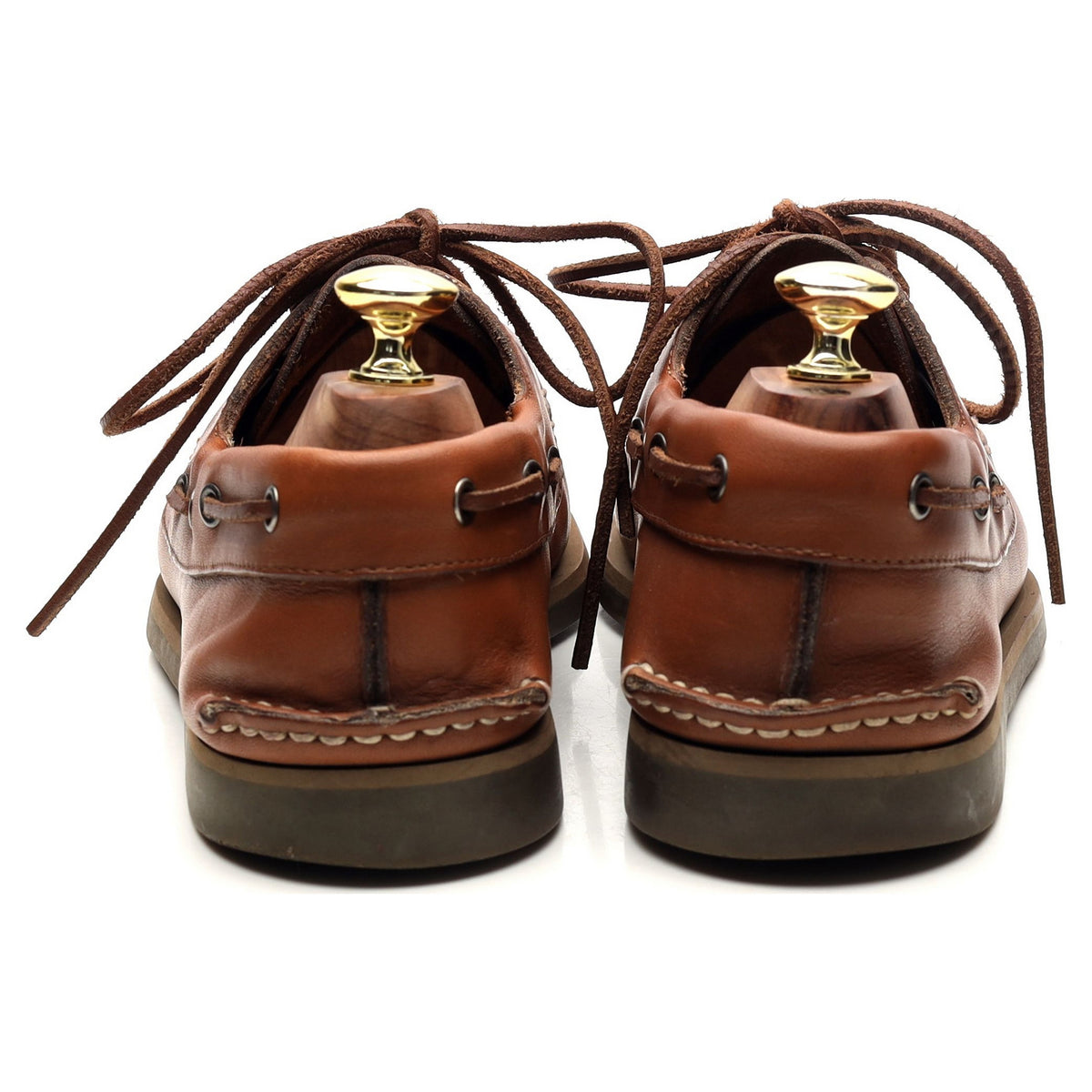 Brown Leather Boat Shoes UK 7.5