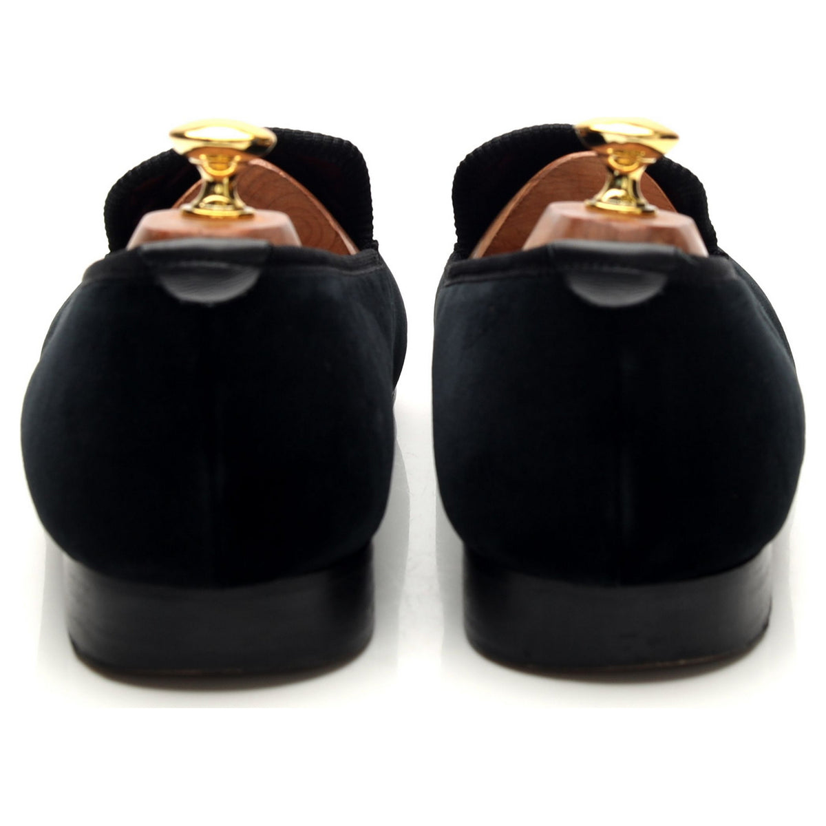 Black Velvet Slippers UK 10