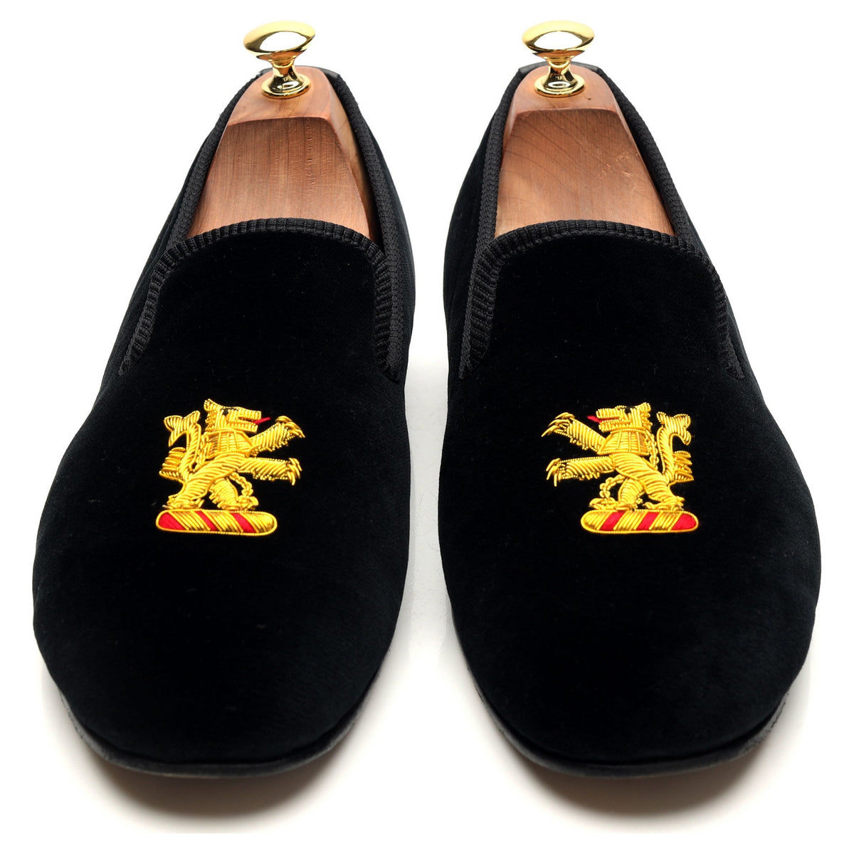 Black Velvet Slippers UK 10