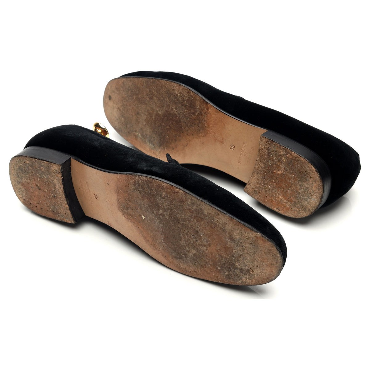 Black Velvet Slippers UK 10