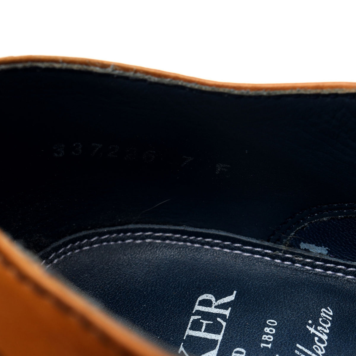 Richelieu en cuir marron clair « Grant », pointure UK 7 F