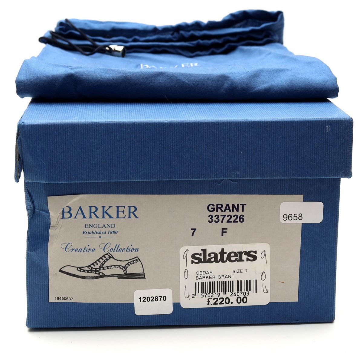 Richelieu en cuir marron clair « Grant », pointure UK 7 F