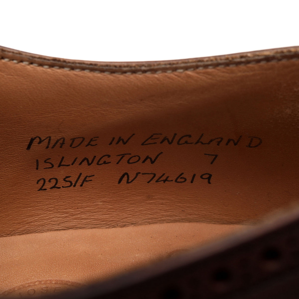 &#39;Islington&#39; Dark Brown Oxford Brogues UK 7 F