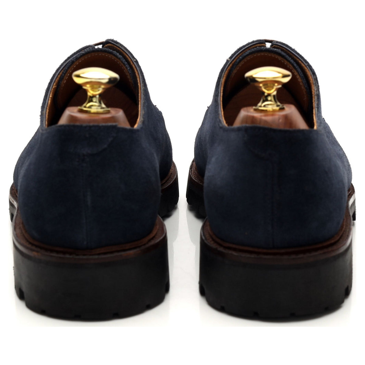 &#39;Gatsby&#39; Navy Blue Suede Derby UK 8 E