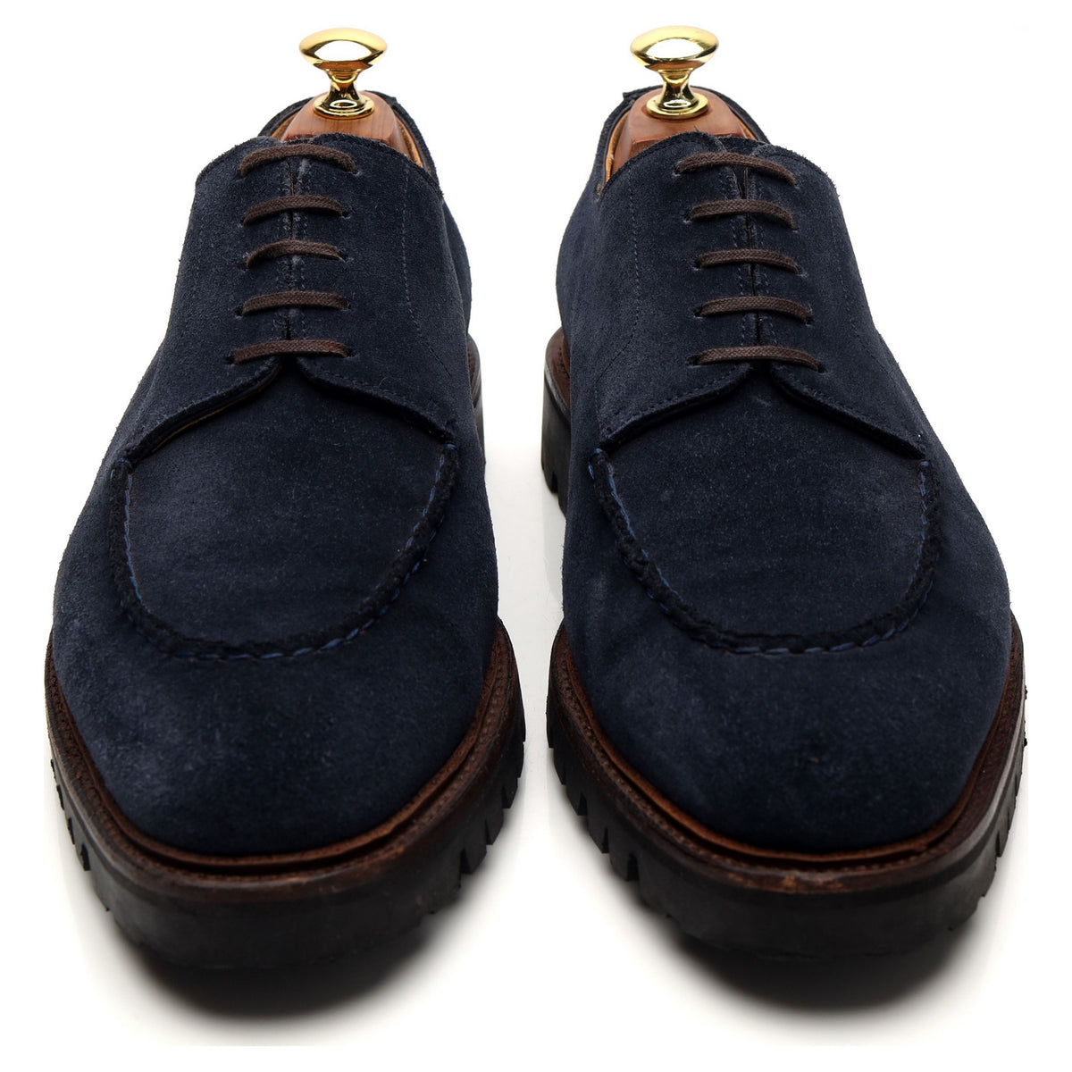 &#39;Gatsby&#39; Navy Blue Suede Derby UK 8 E