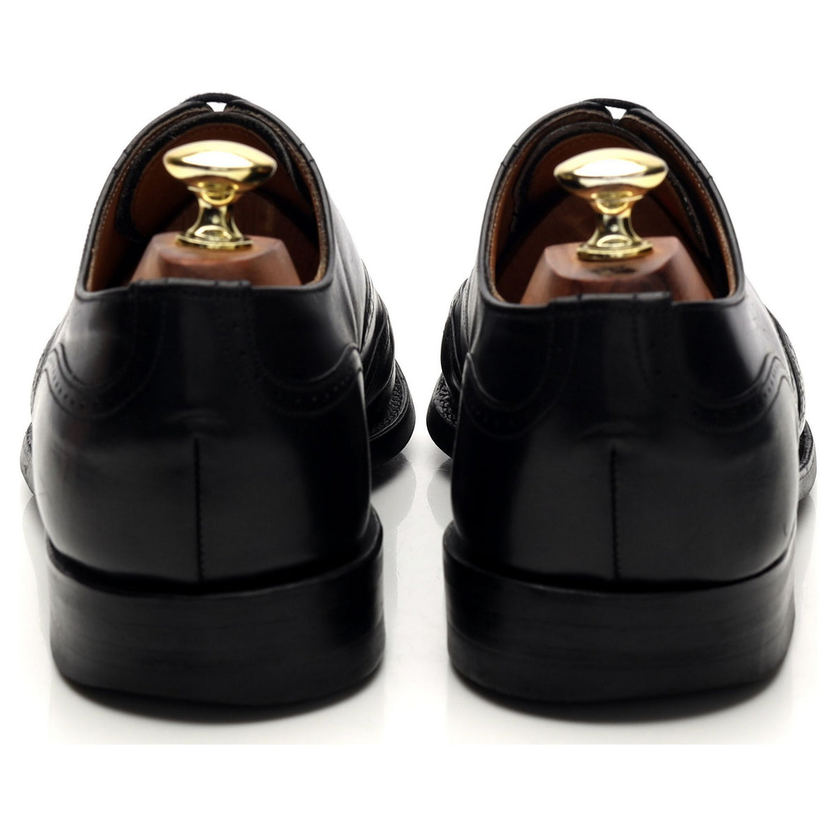 &#39;Loddington R&#39; Black Leather Oxford Brogues UK 7 F