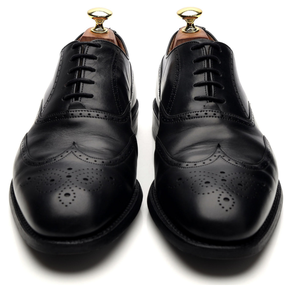 &#39;Loddington R&#39; Black Leather Oxford Brogues UK 7 F