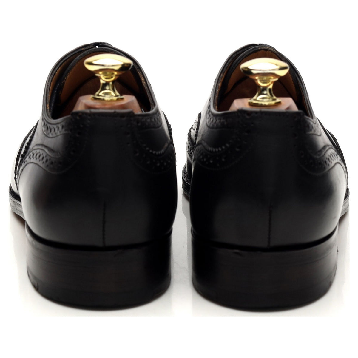 &#39;Piccadilly&#39; Black Leather Oxford Brogues UK 7