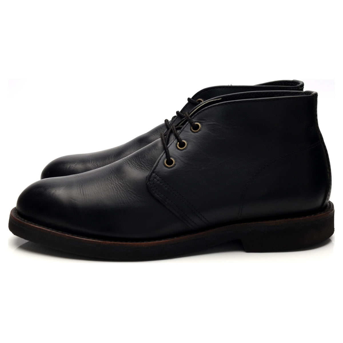 &#39;9216&#39; Black Leather Foreman Chukka Boots UK 8.5 US 9.5 D