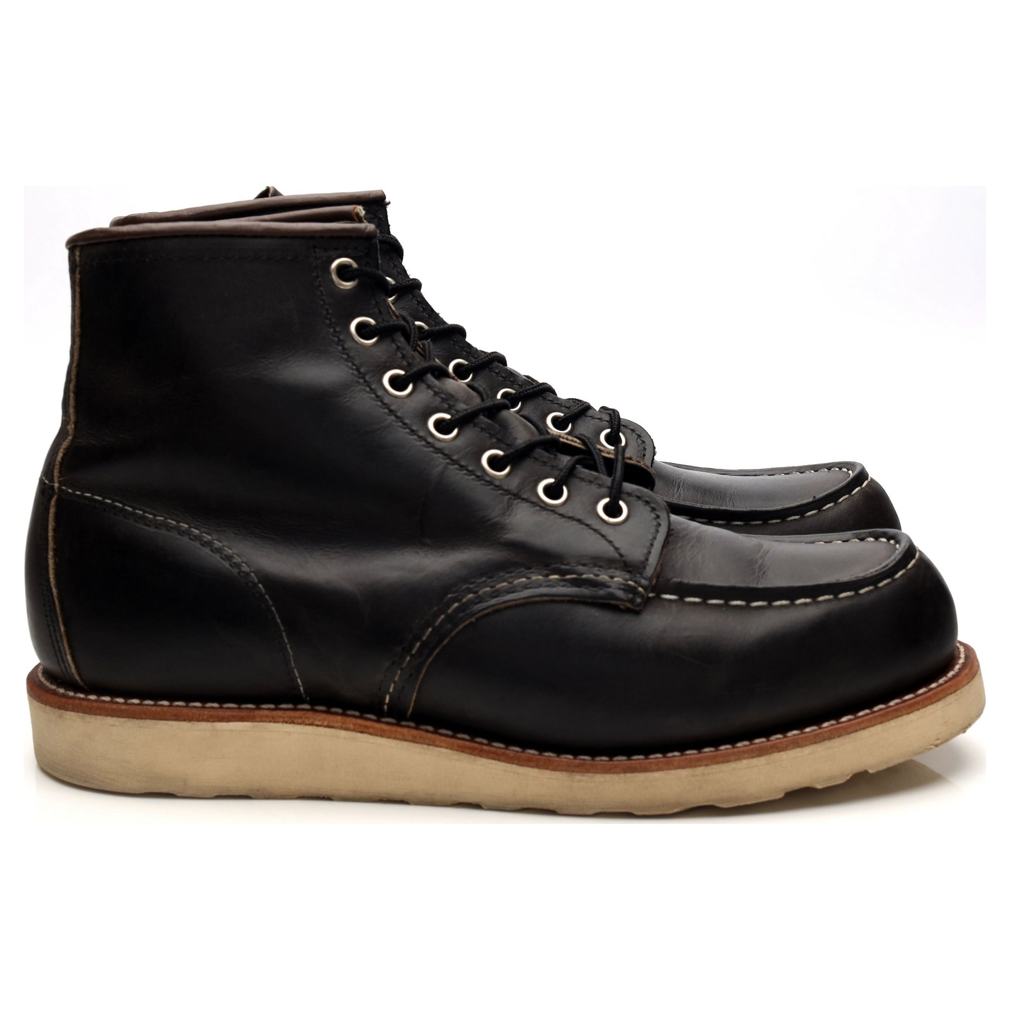 中古 RED WING SHOES ブラックスター 8051 8 D 26cm 最新入荷 SHOES WING RED 中古 ブラックスター 26cm｜Yahoo D 8