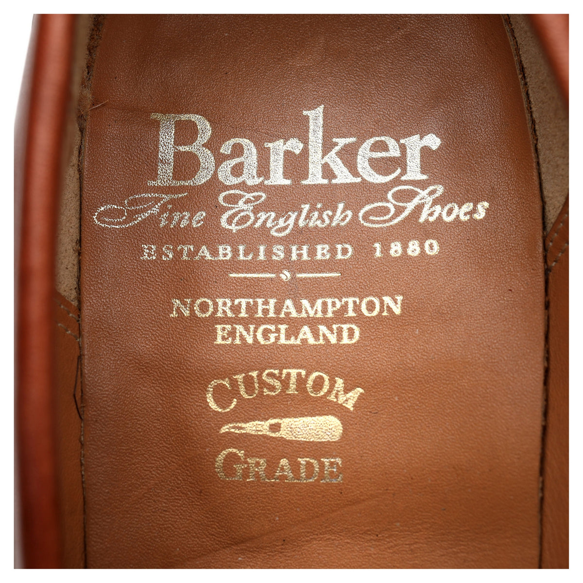 &#39;8459FW04&#39; Tan Brown Leather Loafers UK 6.5 F