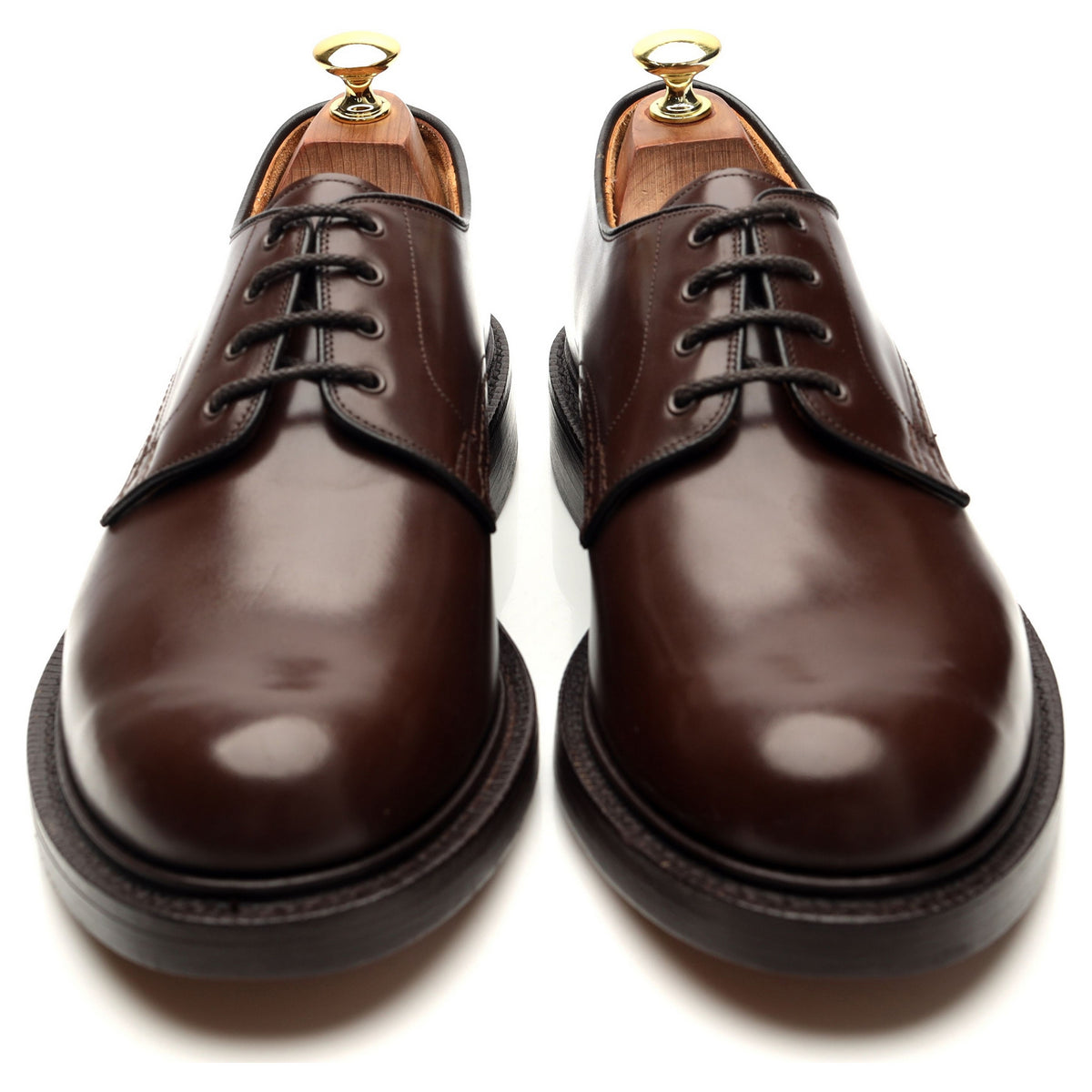 &#39;Anglesey&#39; Brown Leather Derby UK 8.5 F