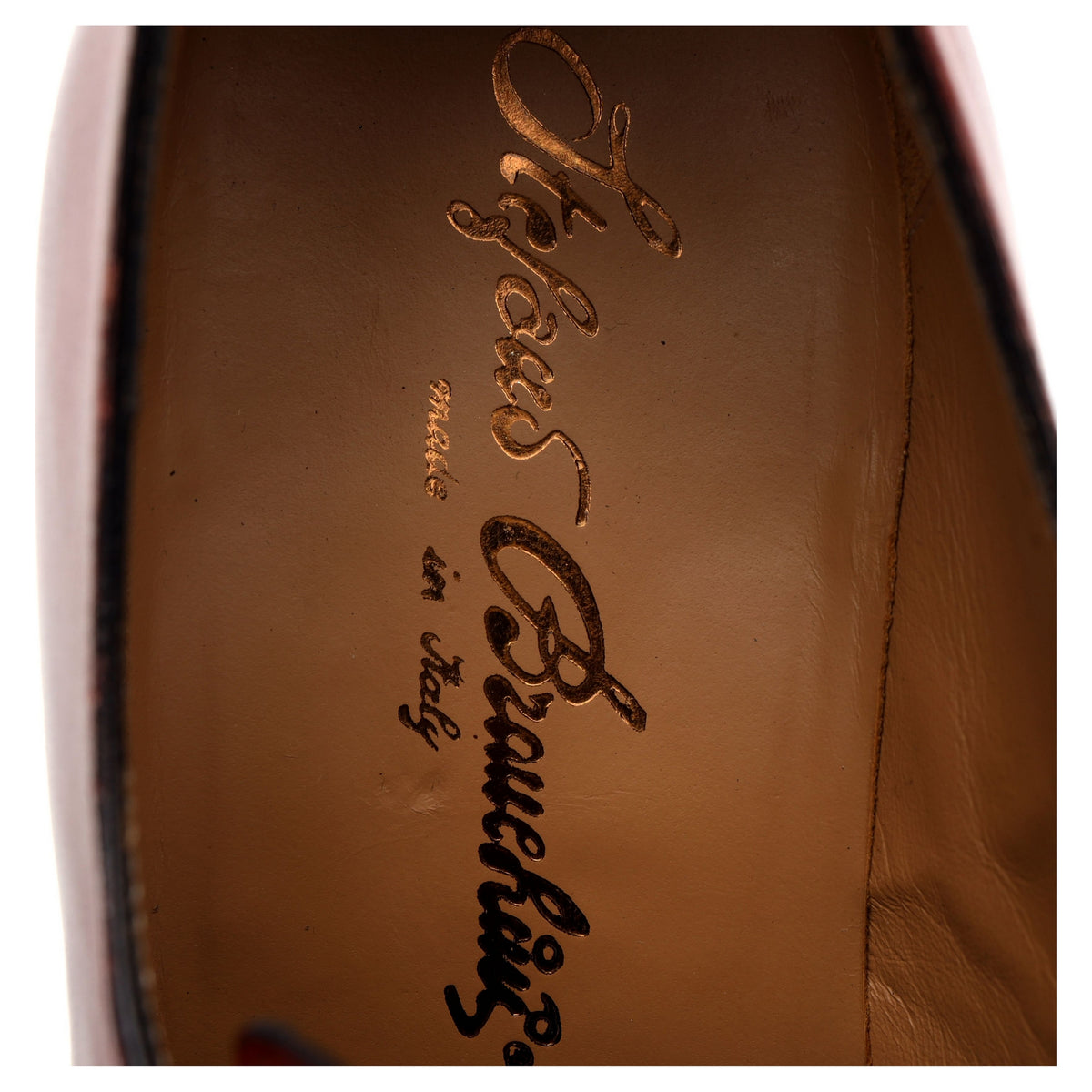 &#39;4441&#39; Red Leather Derby UK 9