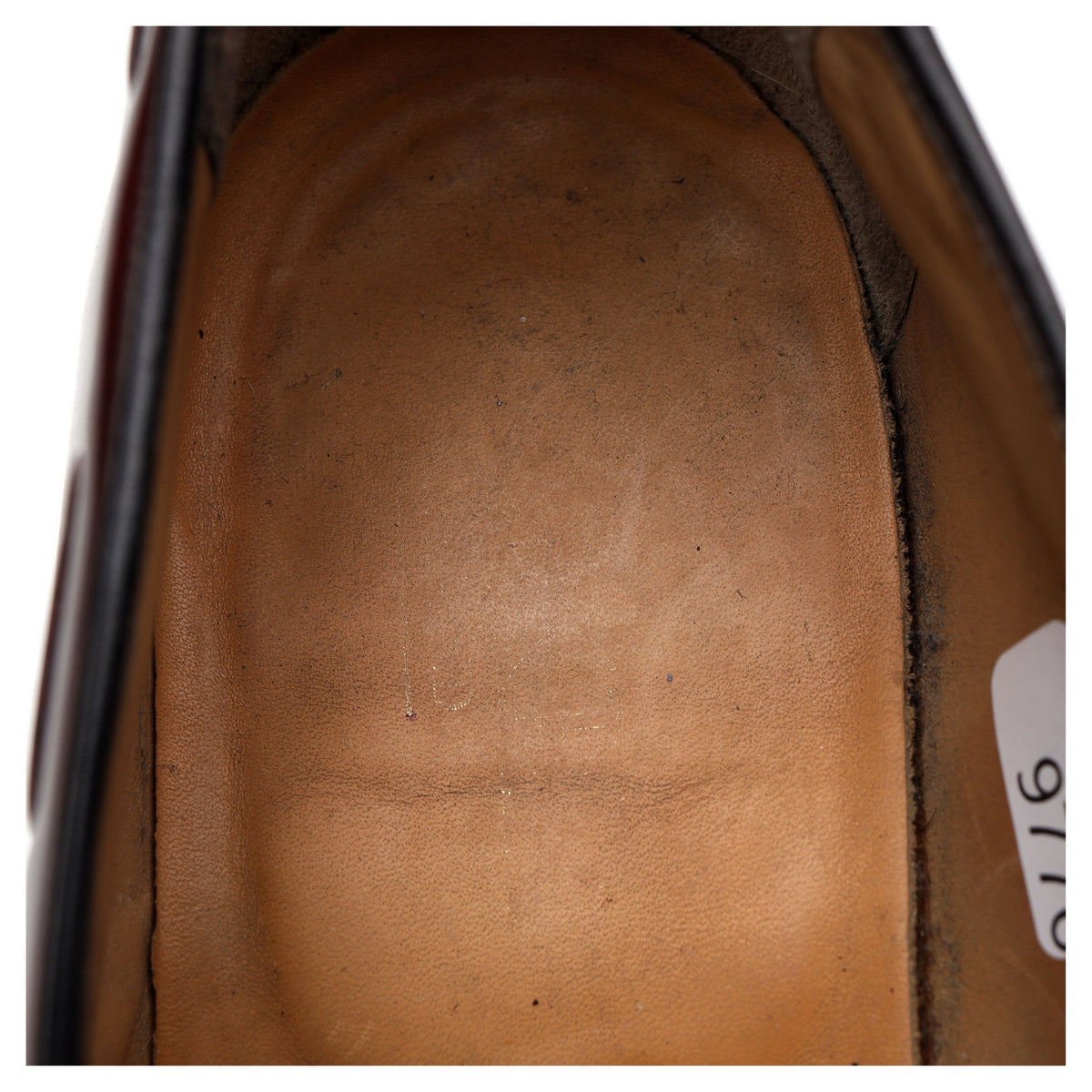 &#39;Clive&#39; Burgundy Leather Tassel Loafers UK 9 F