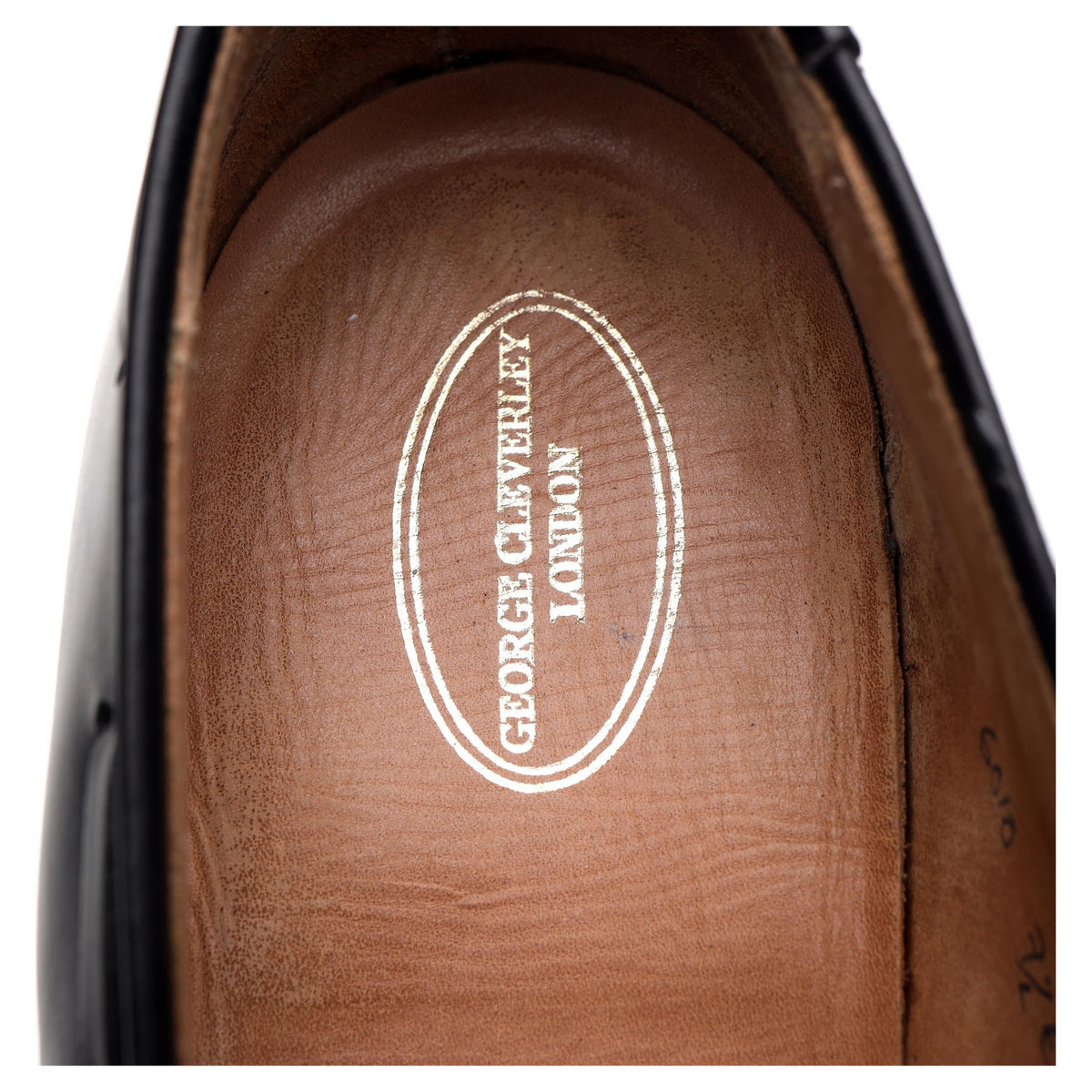 &#39;Adrian&#39; Black Leather Tassel Loafers UK 7.5 E