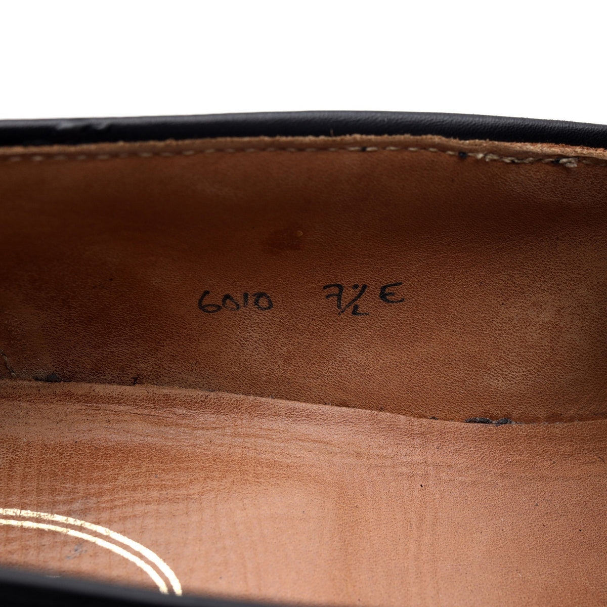 &#39;Adrian&#39; Black Leather Tassel Loafers UK 7.5 E