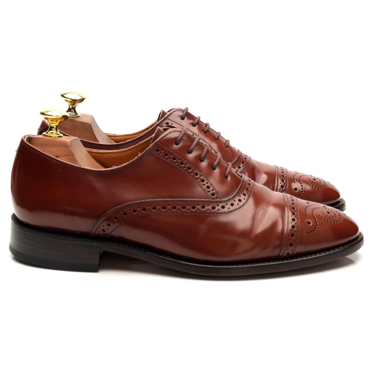 &#39;Oban&#39; Brown Leather Oxford Brogues UK 7 F