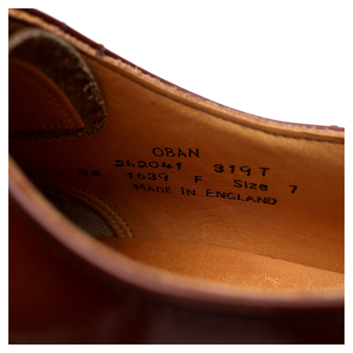 &#39;Oban&#39; Brown Leather Oxford Brogues UK 7 F