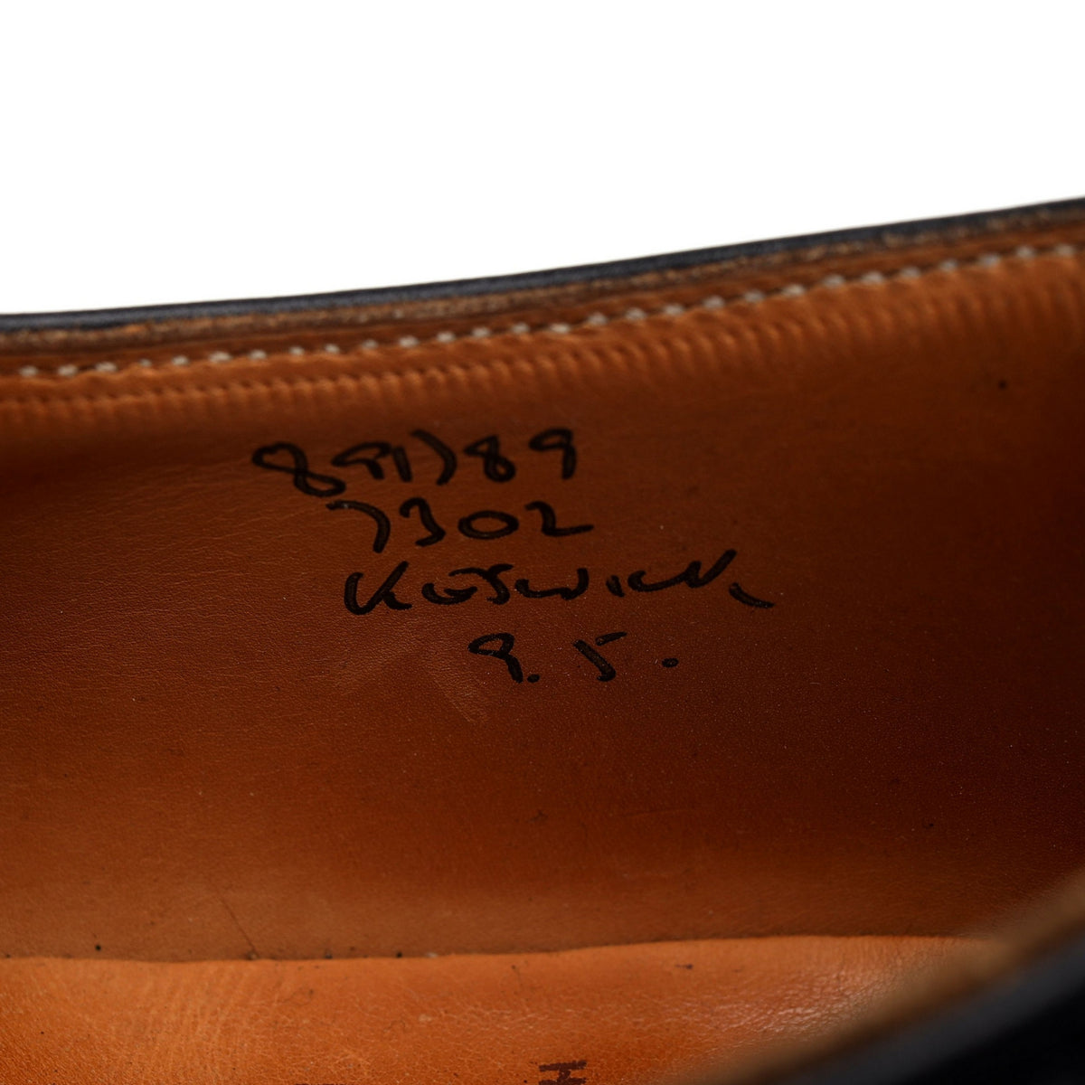 &#39;Keswick&#39; Black Leather Derby Brogues UK 9