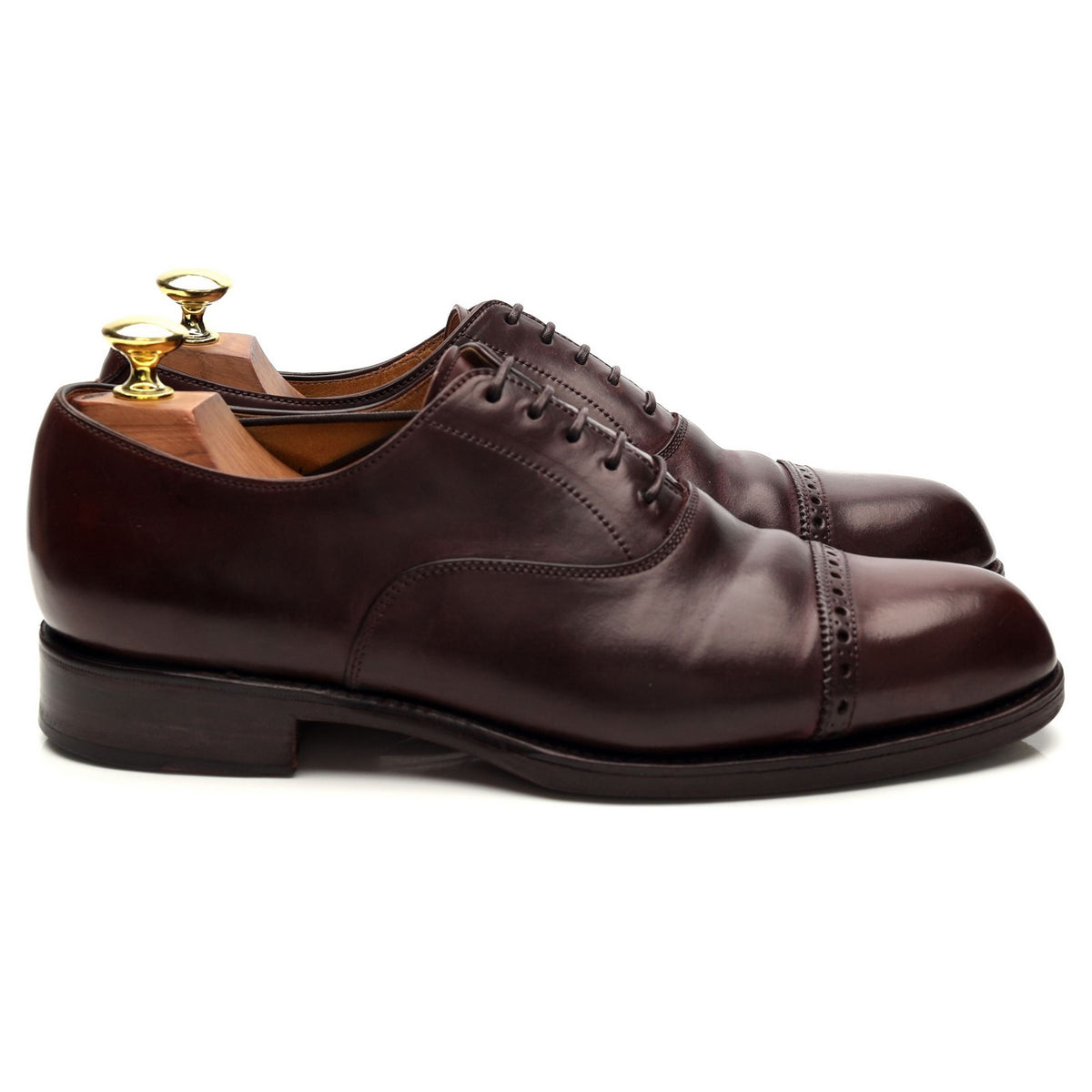 &#39;762&#39; Burgundy Cordovan Leather Oxford UK 7 EE