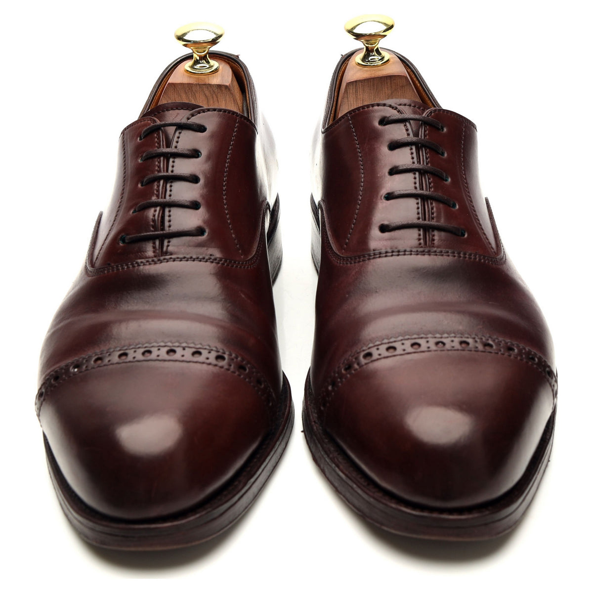 &#39;762&#39; Burgundy Cordovan Leather Oxford UK 7 EE