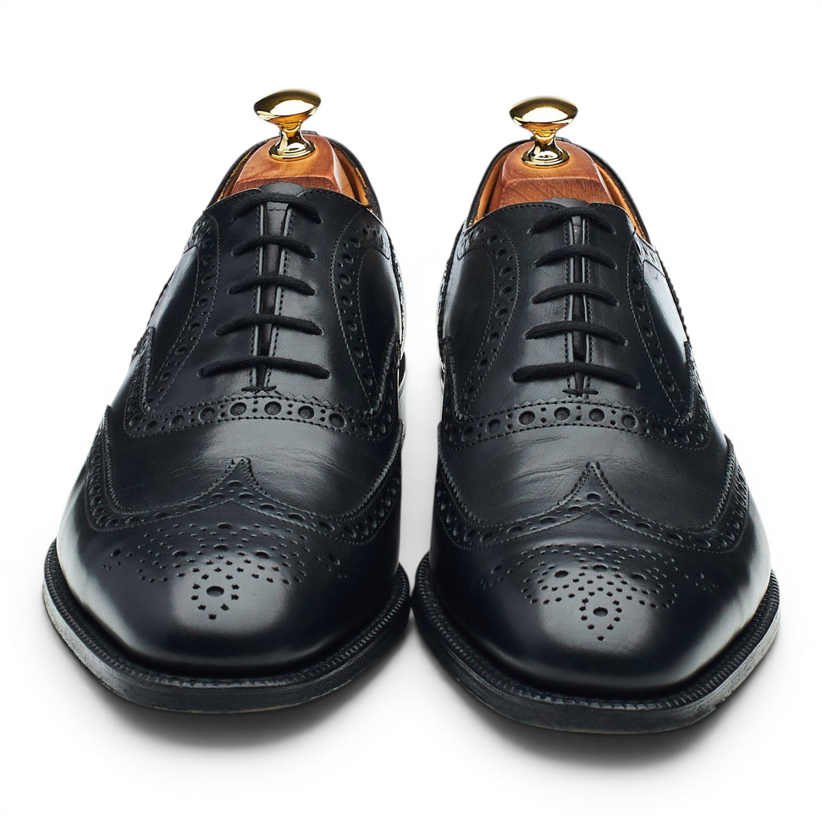 'Brisbane' Black Leather Oxford Brogues UK 10 F