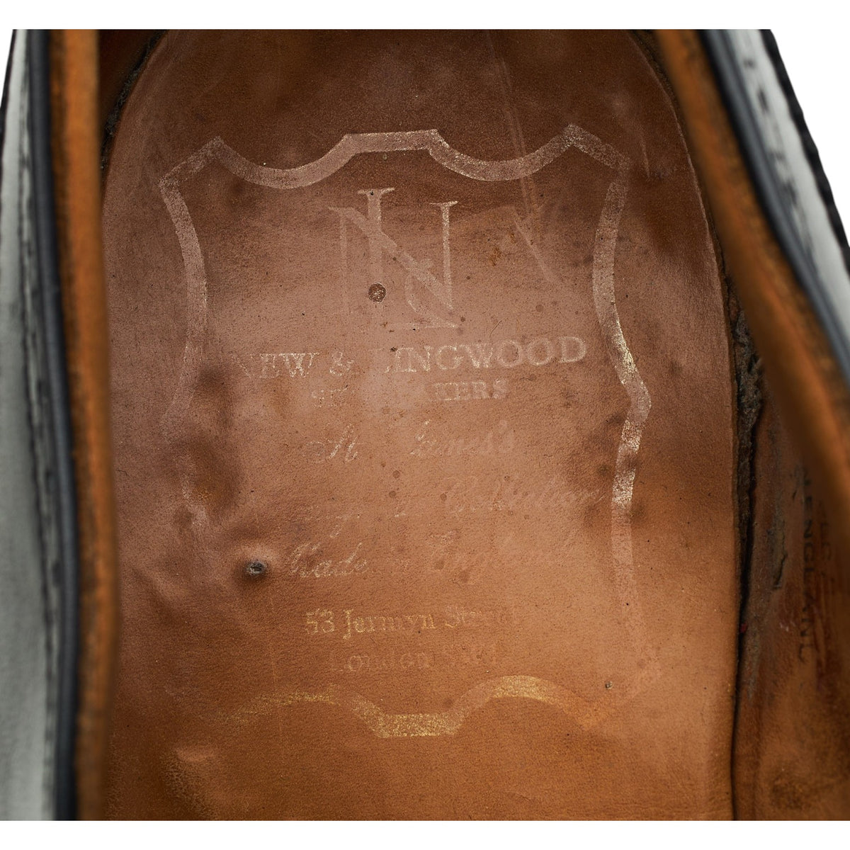New & Lingwood 'Westgate' Black Leather Oxford Brogues UK 9 E