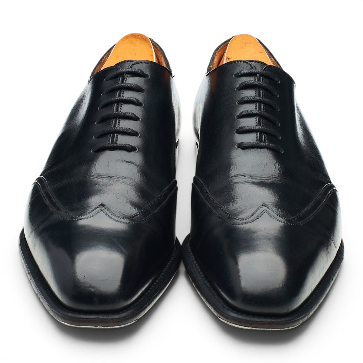 '423' Black Leather Oxford 6 D UK 6.5