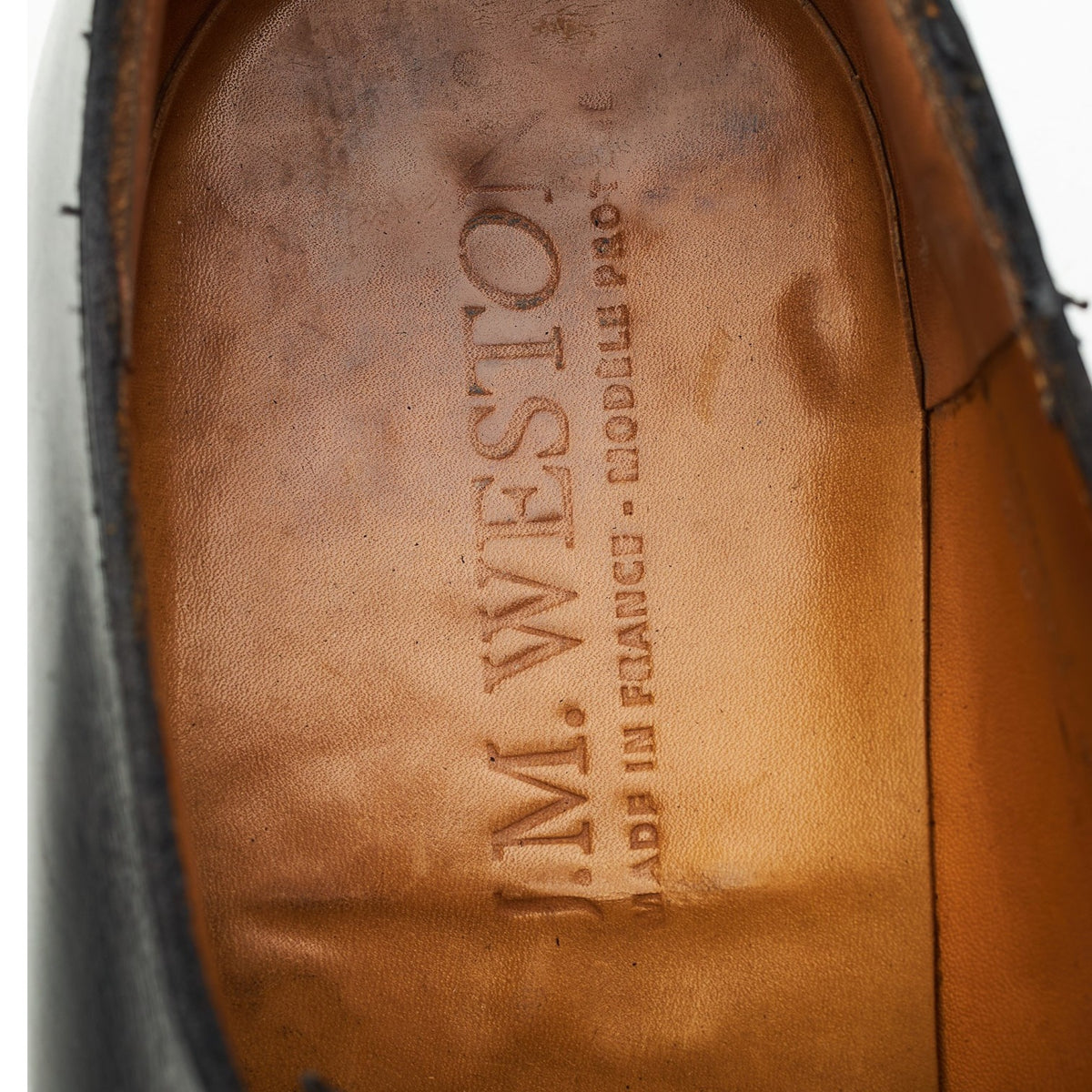 '423' Black Leather Oxford 6 D UK 6.5