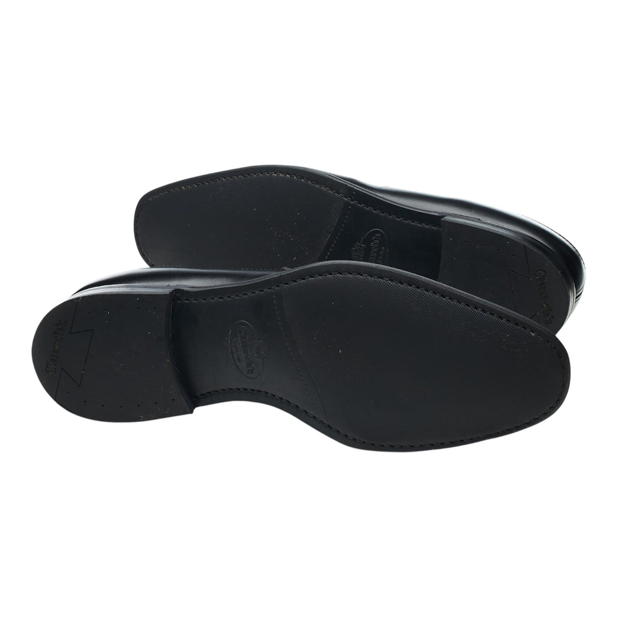 'Parham' Black Leather Split Toe Loafers UK 8 F