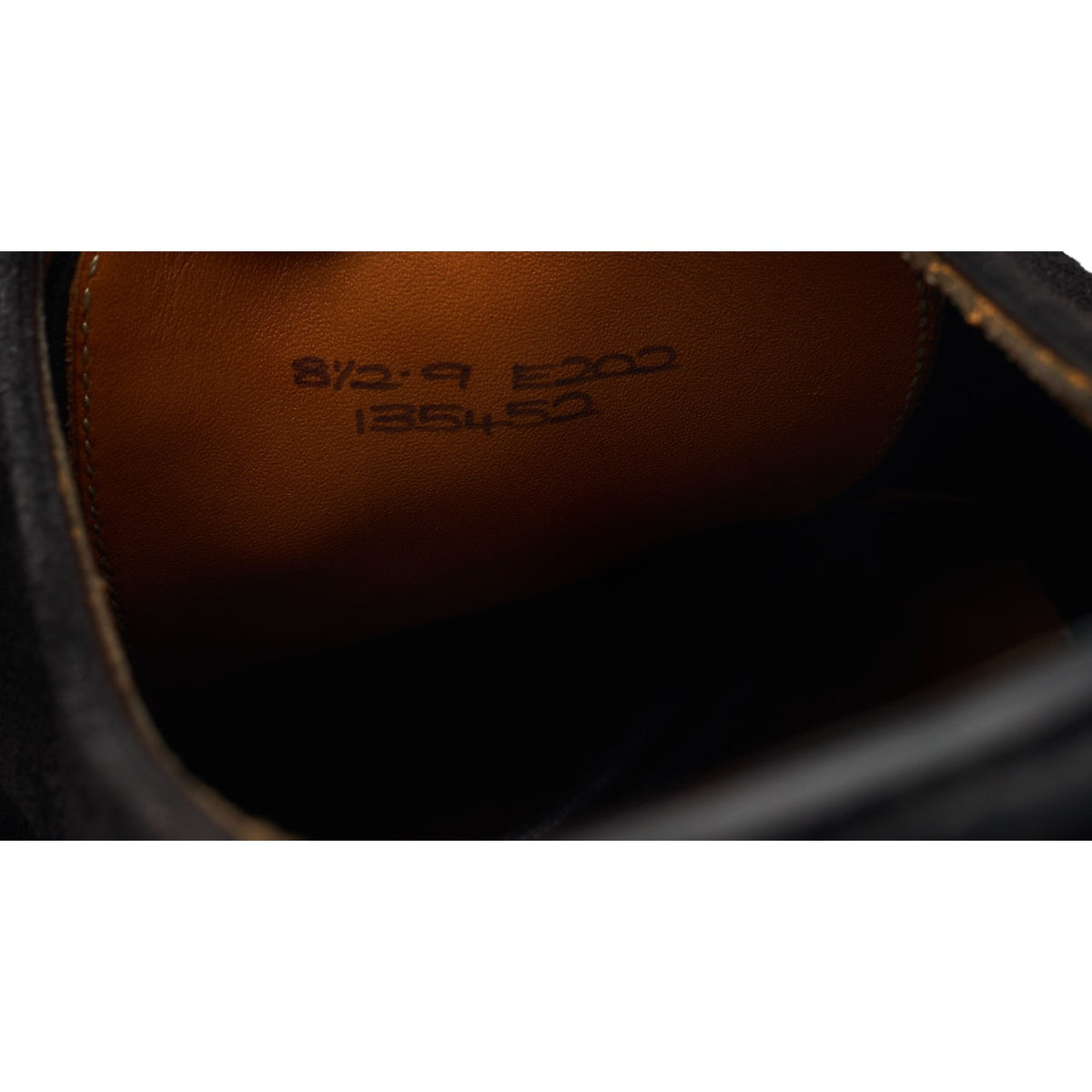 'Dover' Black Suede Split Toe Derby UK 8.5 E