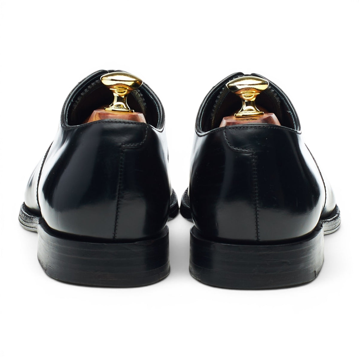 Herring 'Knightsbridge' Black Leather Oxford UK 7.5 F