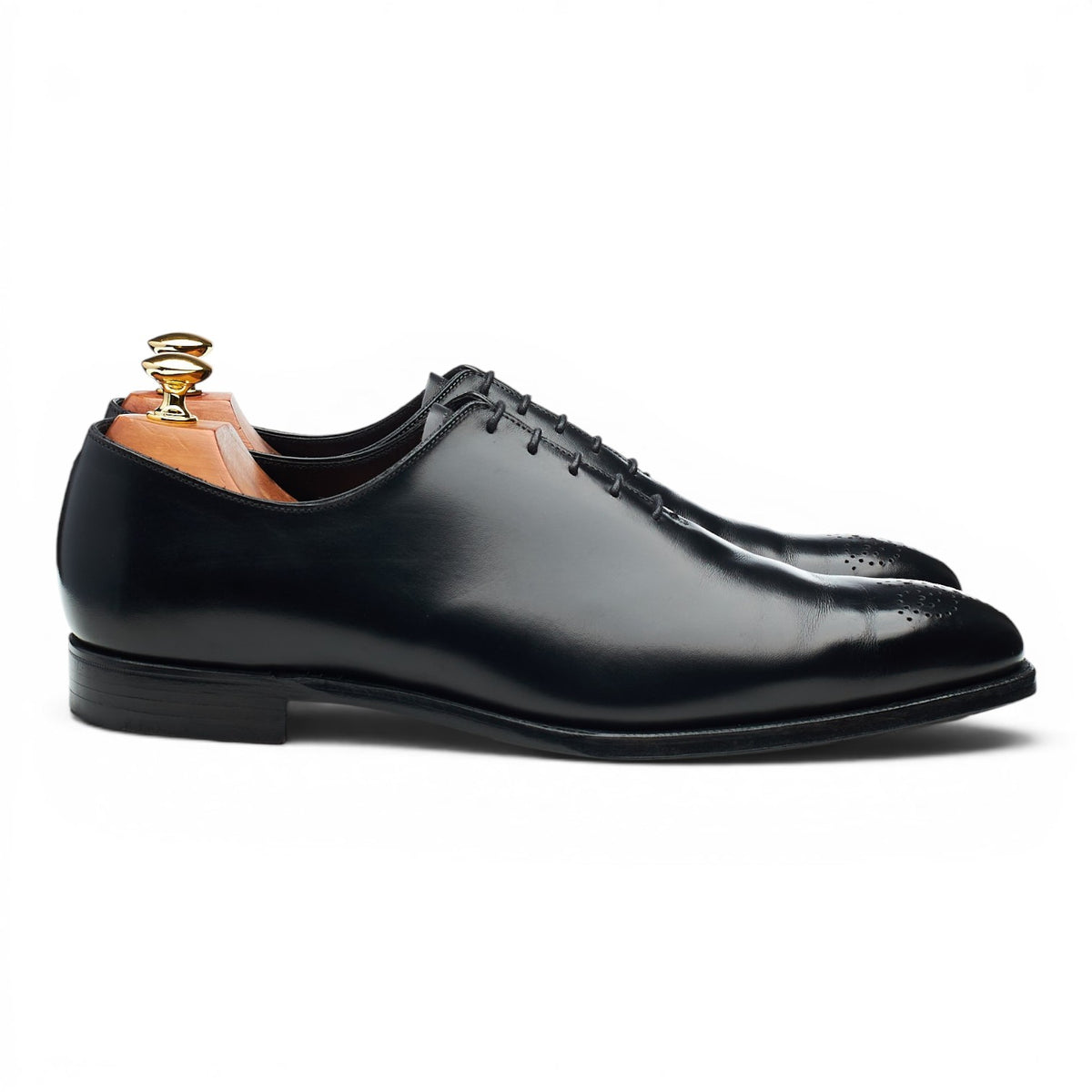 'Weymouth 2' Black Leather Wholecut Oxford UK 9 E