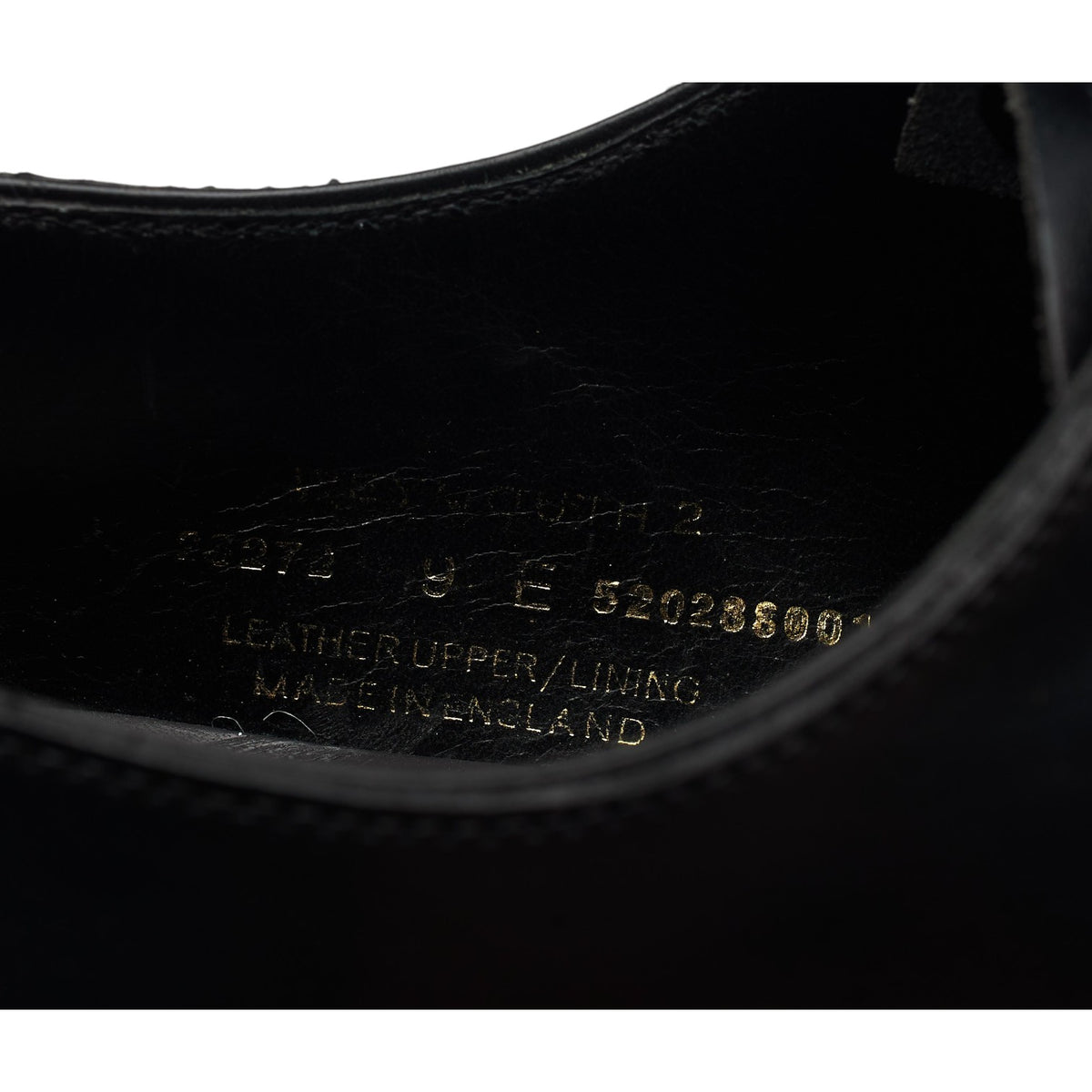 'Weymouth 2' Black Leather Wholecut Oxford UK 9 E