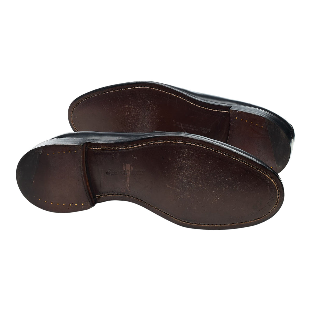 'Charles' Black Leather Loafers UK 7 F