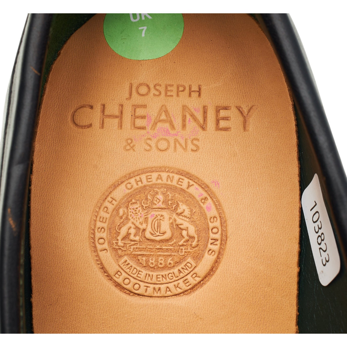 'Charles' Black Leather Loafers UK 7 F