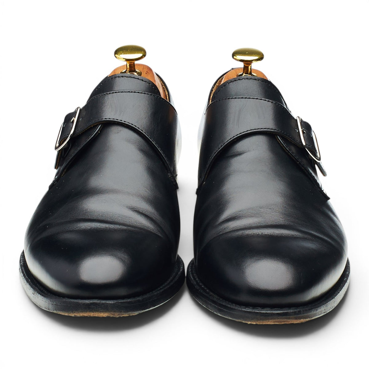 Black Leather Monk Strap UK 7.5