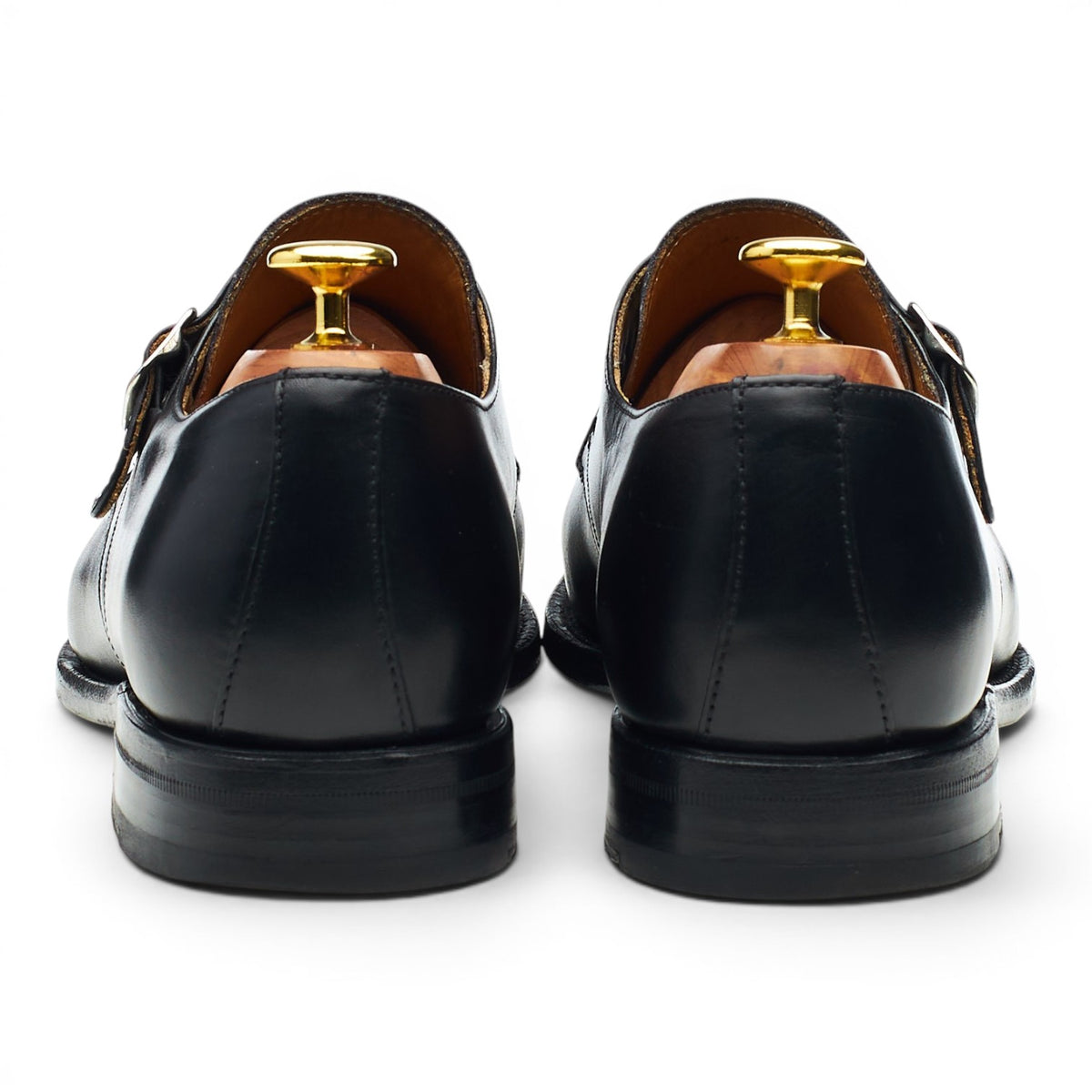 Black Leather Monk Strap UK 7.5