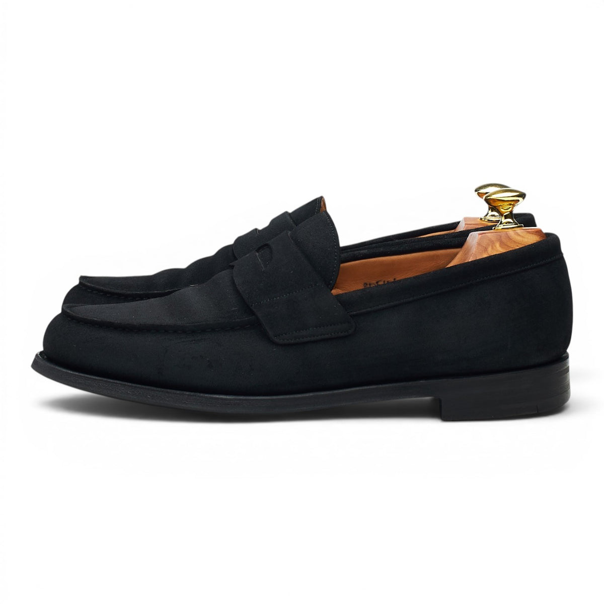 'Manby' Black Suede Loafers UK 8 F