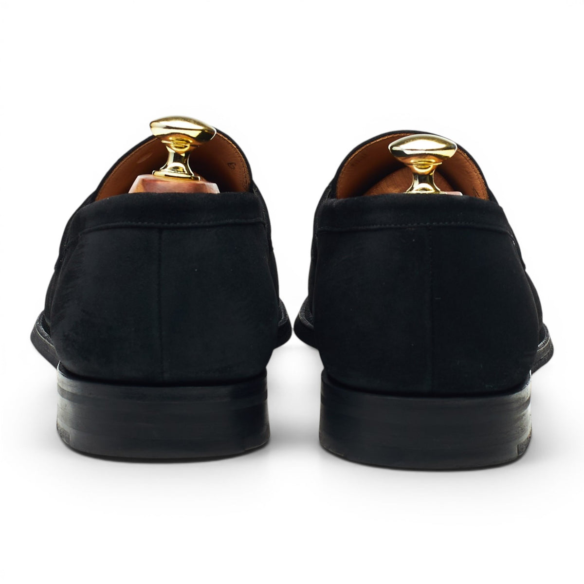 'Manby' Black Suede Loafers UK 8 F