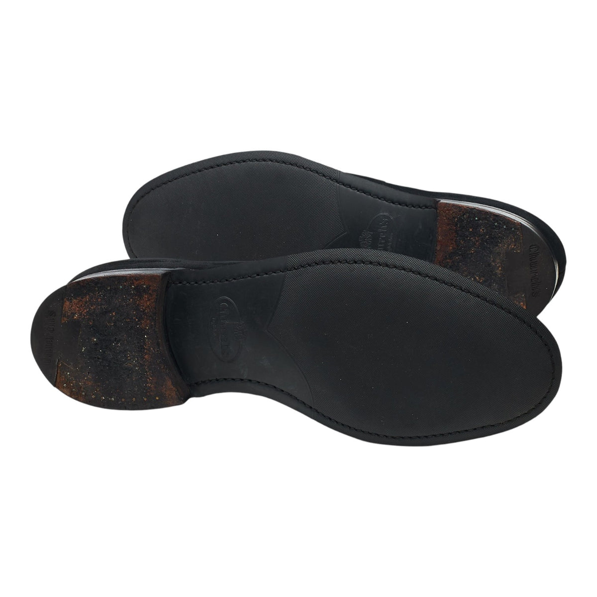 'Manby' Black Suede Loafers UK 8 F